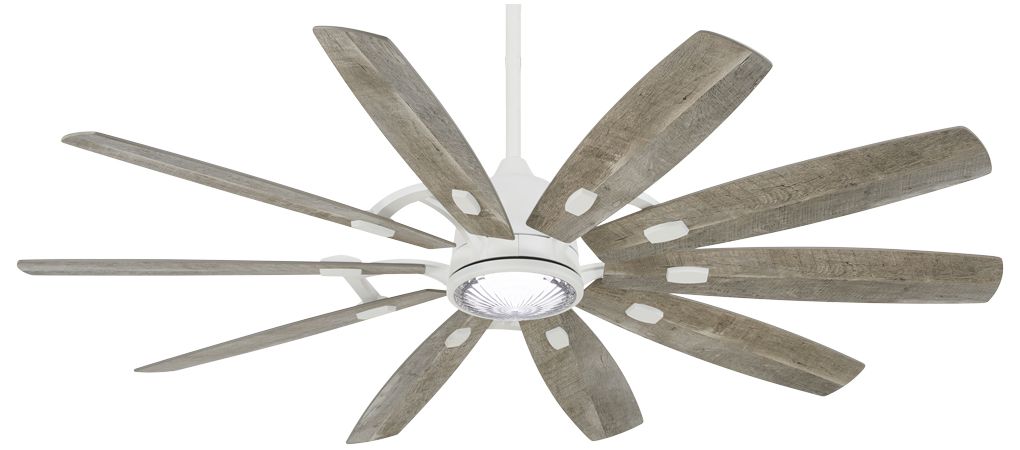 Image 2 Minka Aire Barn 65-inch LED Smart Flat White Ceiling Fan