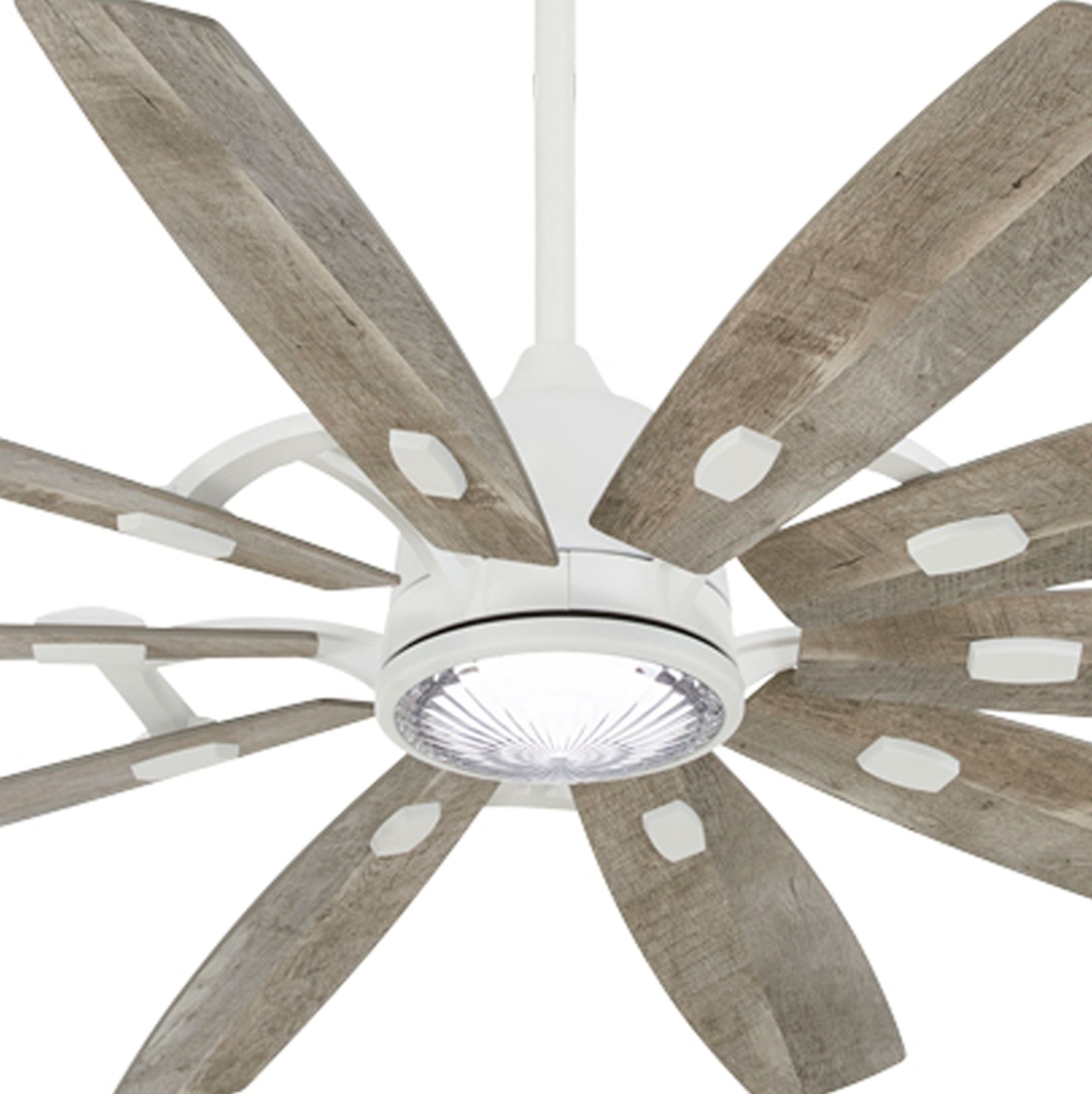 Image 3 Minka Aire Barn 65-inch LED Smart Flat White Ceiling Fan more views