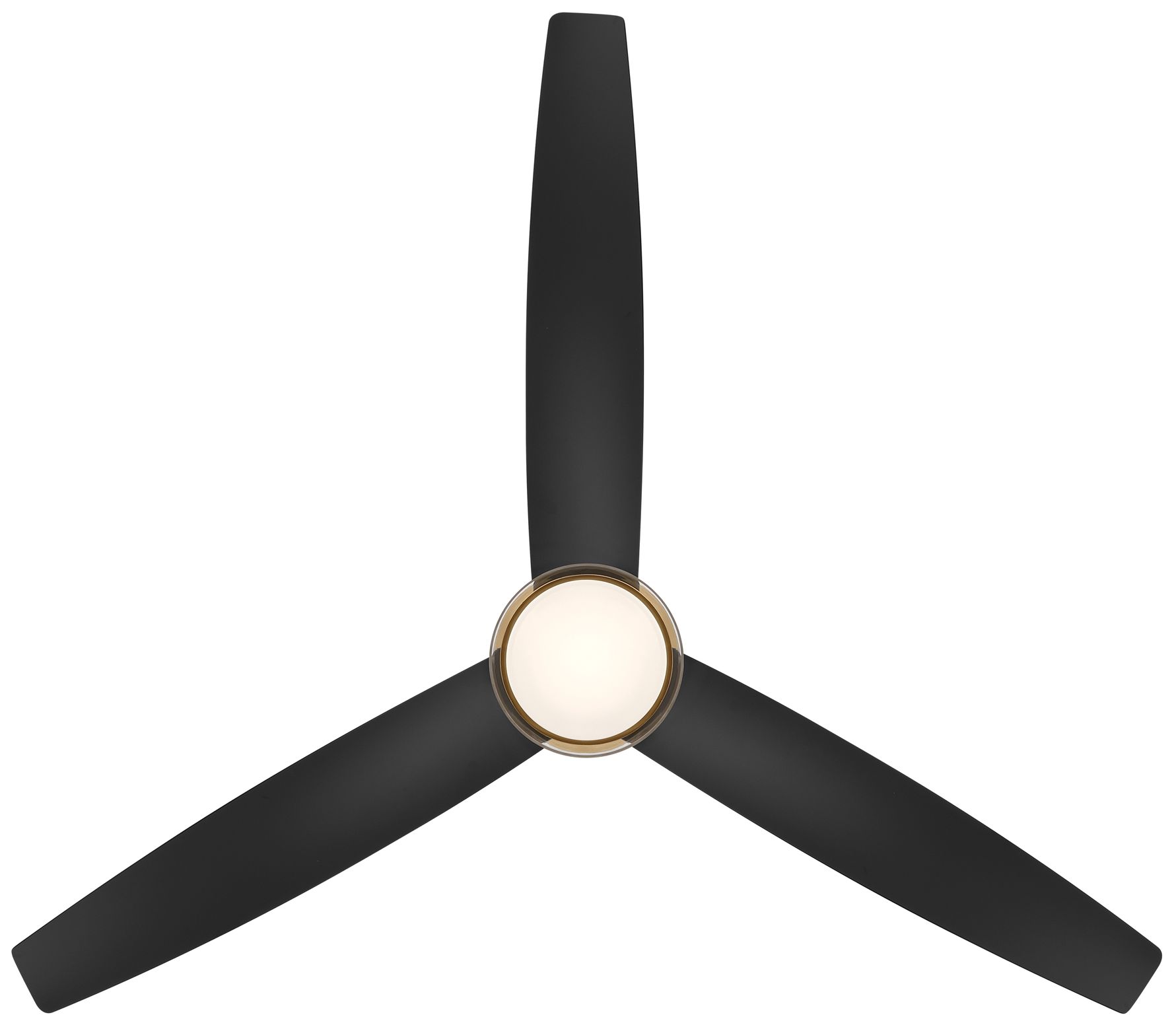 Image 5 Minka-Aire Bistleton 60in LED Heritage Brass and Black 3-Blades Ceiling Fan more views