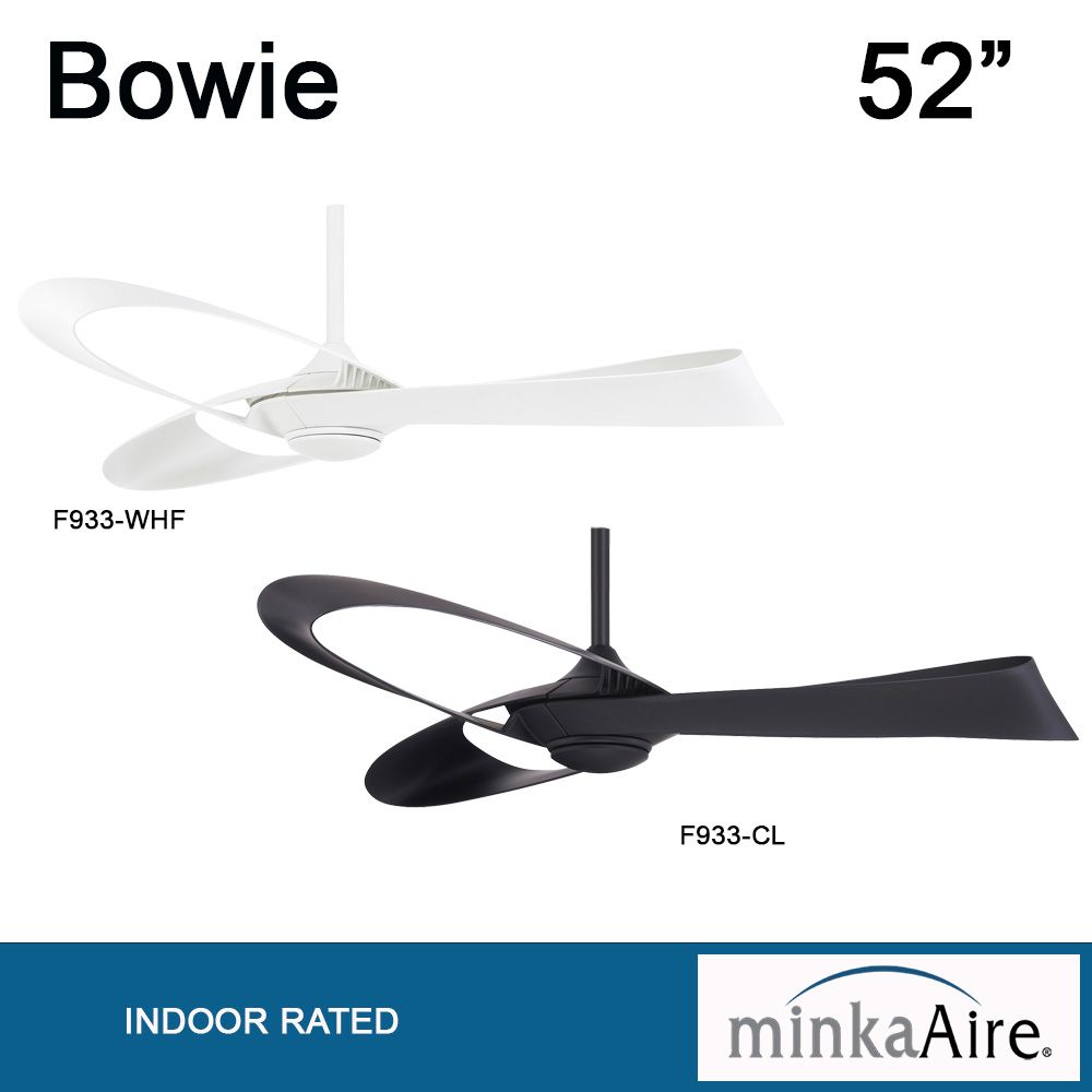 Minka-Aire Bowie 52-inch Coal Black Ceiling Fan
