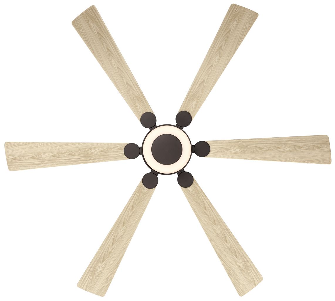 Thumbnail3 of Minka Aire Brenix 60-in CCT LED Dark Bronze Indoor 6-Blade Ceiling Fan more views
