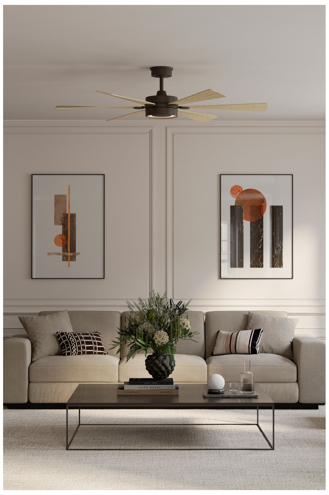 Thumbnail4 of Minka Aire Brenix 60-in CCT LED Dark Bronze Indoor 6-Blade Ceiling Fan more views