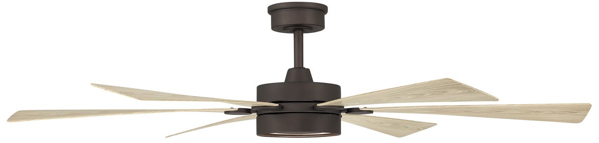Minka Aire Brenix 60-in CCT LED Dark Bronze Indoor 6-Blade Ceiling Fan