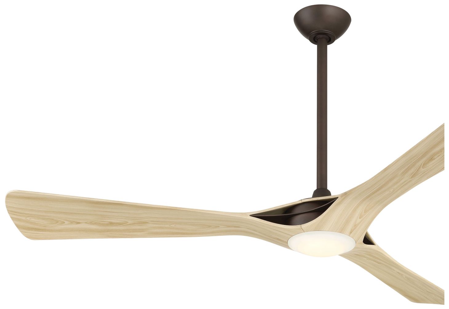 Image 5 Minka-Aire Bridge 60-in LED Dark Bronze Indoor 3-Blade Smart Ceiling Fan more views