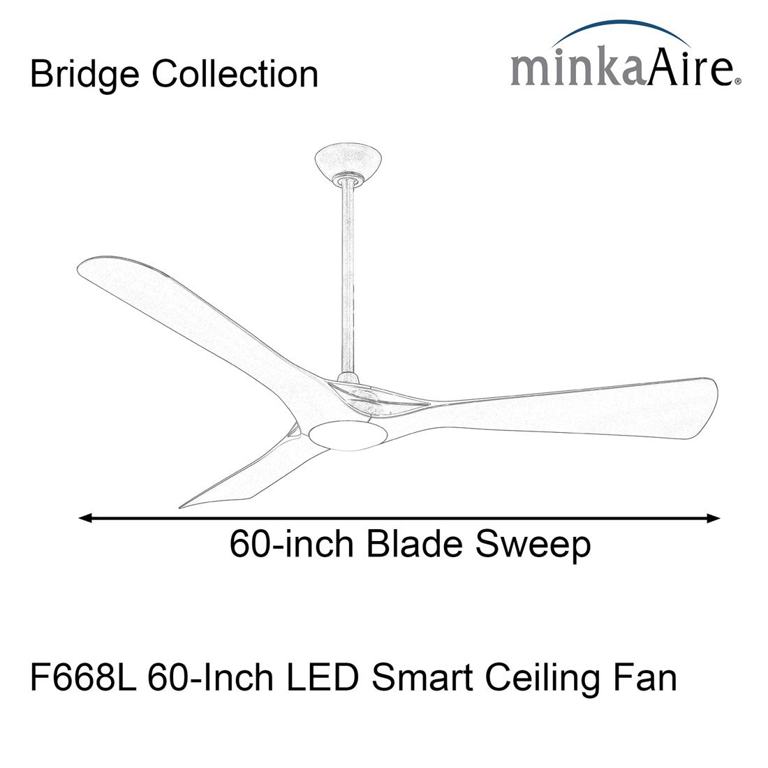 Image 7 Minka-Aire Bridge 60-in LED Legacy Brass Smart Ceiling Fan with Remote more views