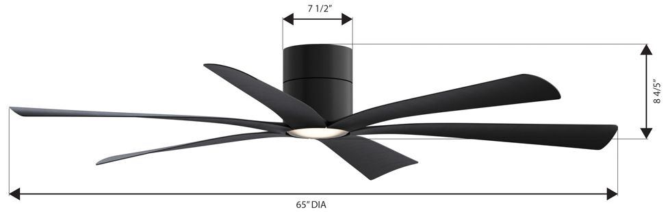 Image 7 Minka Aire Brisano 65-in CCT LED Coal Bl more views
