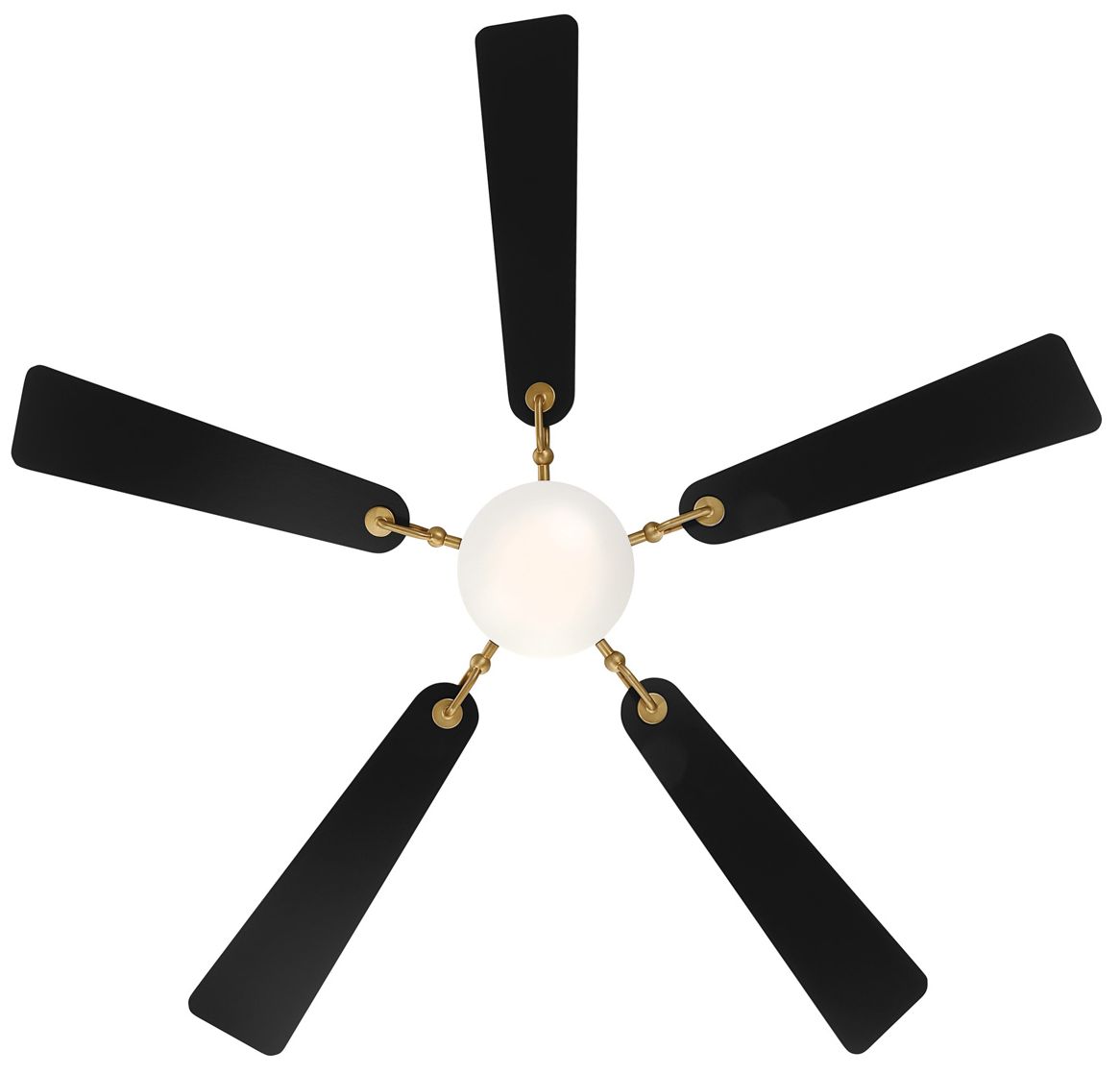 Image 3 Minka Aire Cadena 65-in CCT LED Heritage Brass Indoor 5-Blade Ceiling Fan more views