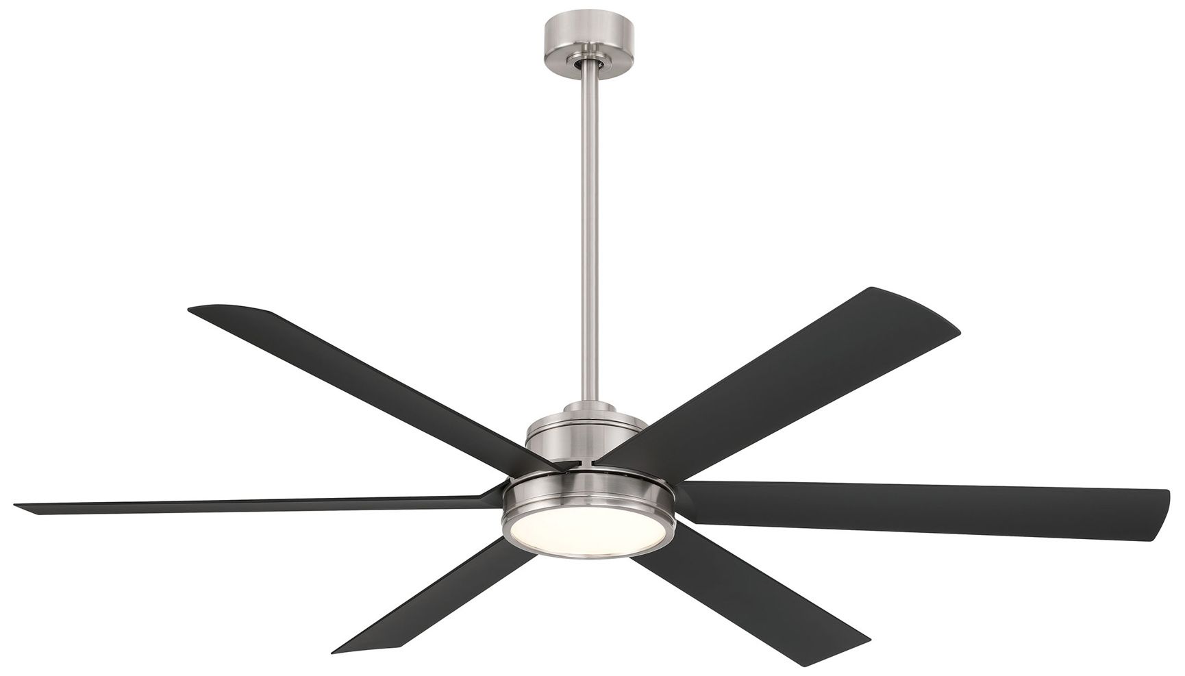 Image 2 Minka-Aire Cairo 65-in LED Brushed Nickel Wet Outdoor Smart Ceiling Fan