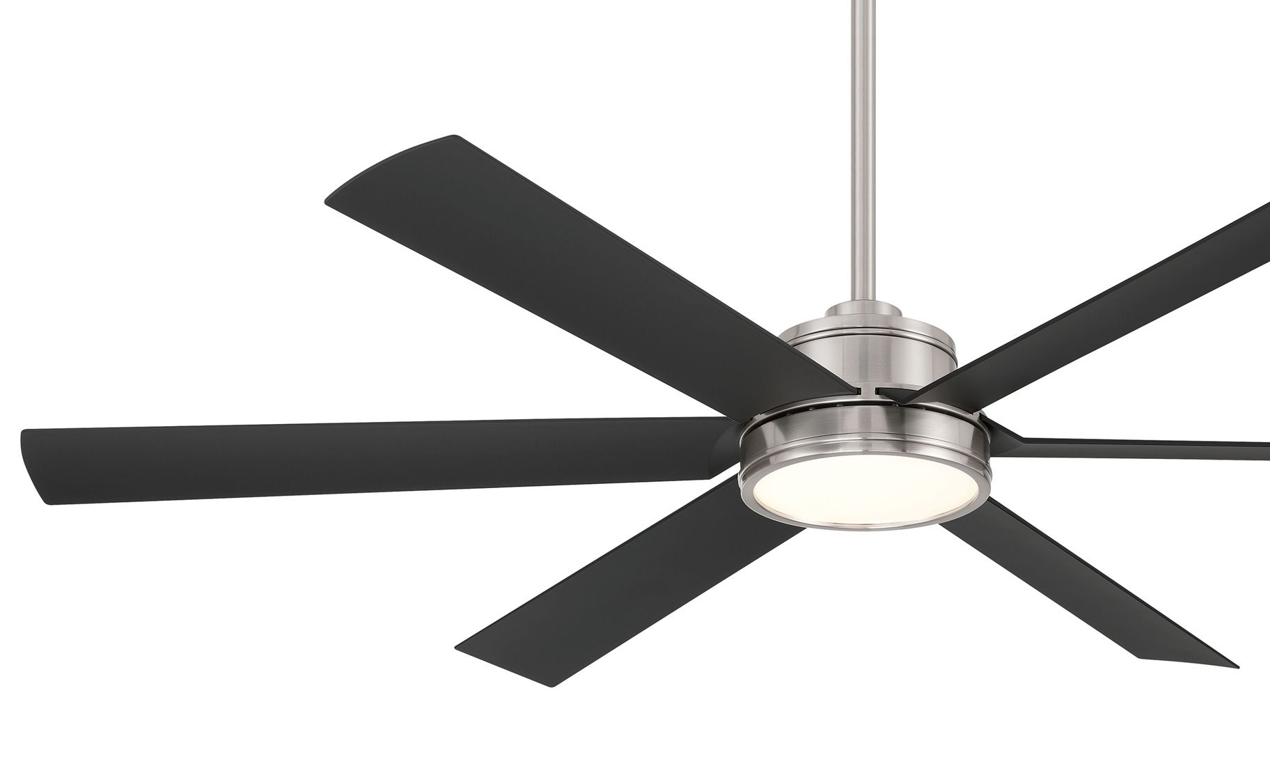 Minka-Aire Cairo 65-in LED Brushed Nickel Wet Outdoor Smart Ceiling Fan