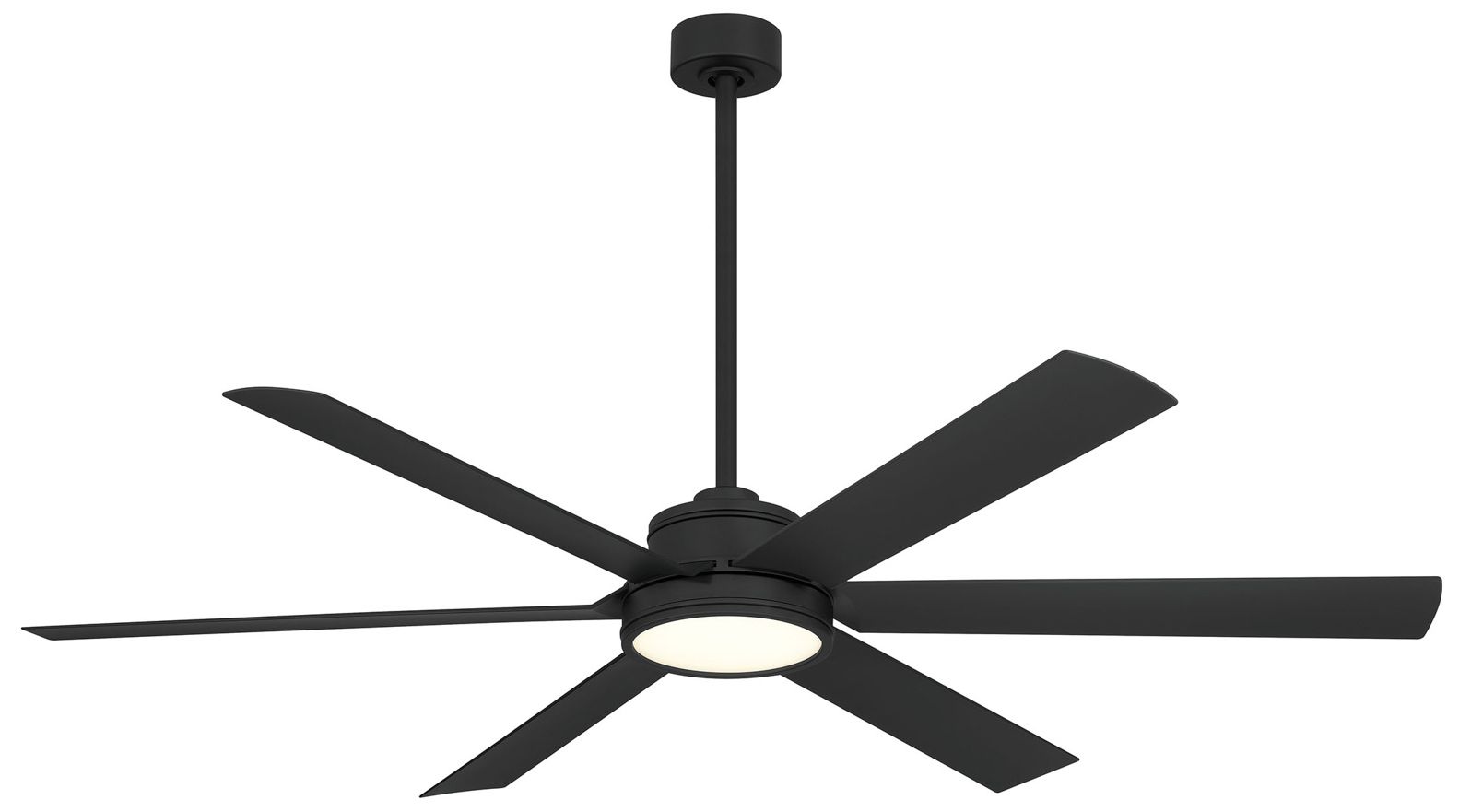 Minka-Aire Cairo 65-in LED Coal Black 6-Blade Outdoor Smart Ceiling Fan