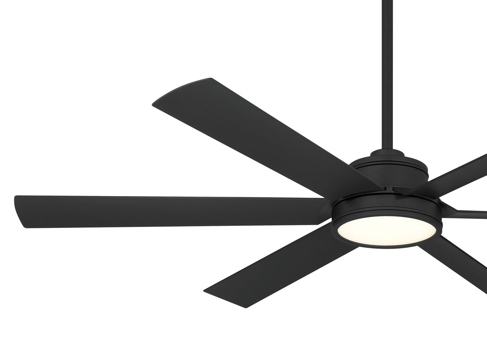 Minka-Aire Cairo 65-in LED Coal Black 6-Blade Outdoor Smart Ceiling Fan