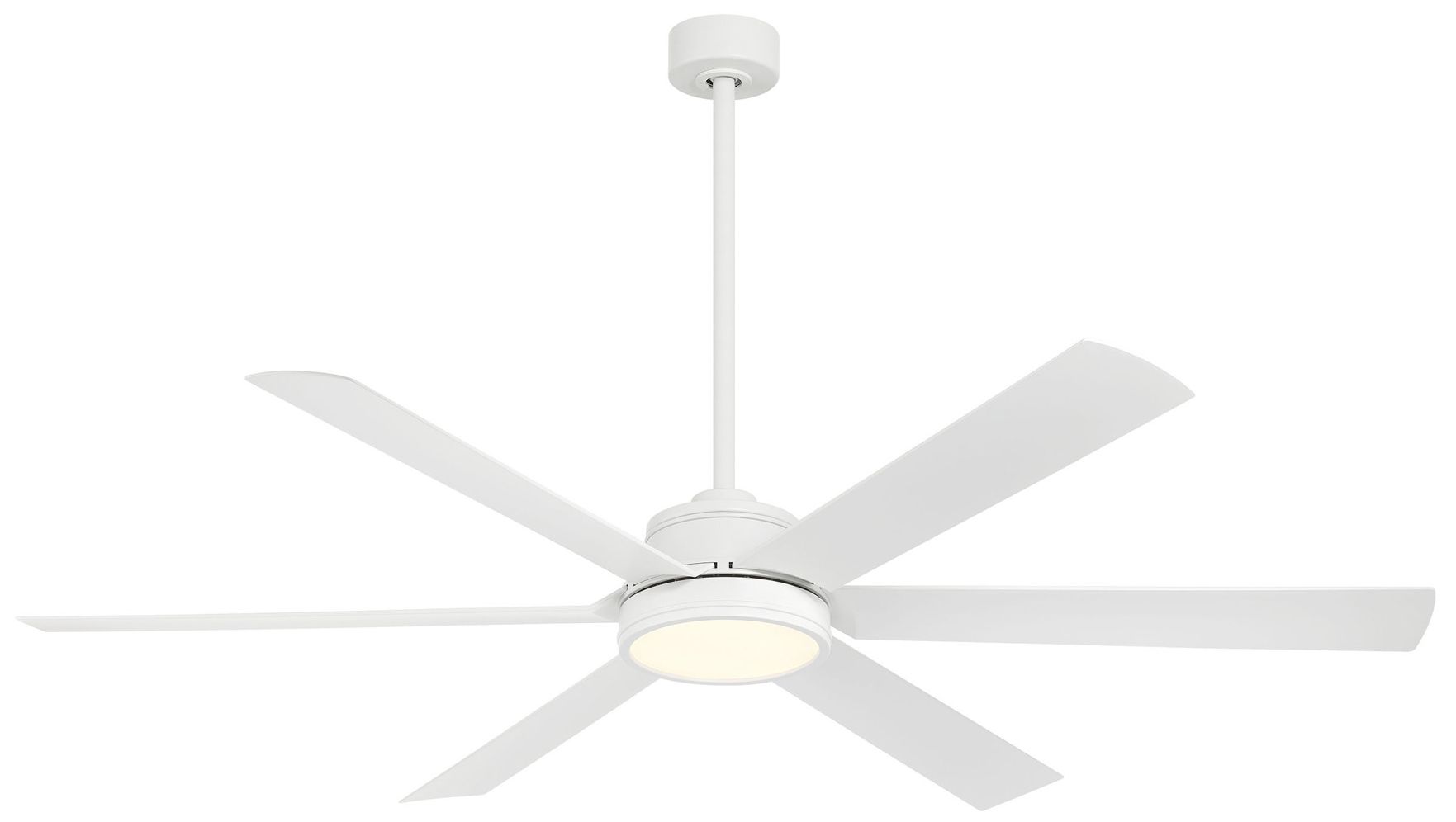 Image 2 Minka-Aire Cairo 65-in LED Flat White 6-Blade Outdoor Smart Ceiling Fan