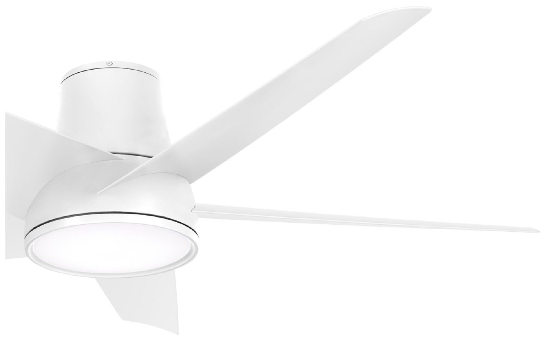 Thumbnail3 of Minka Aire Chubby II 58-inch LED Flat White Outdoor Smart Ceiling Fan more views