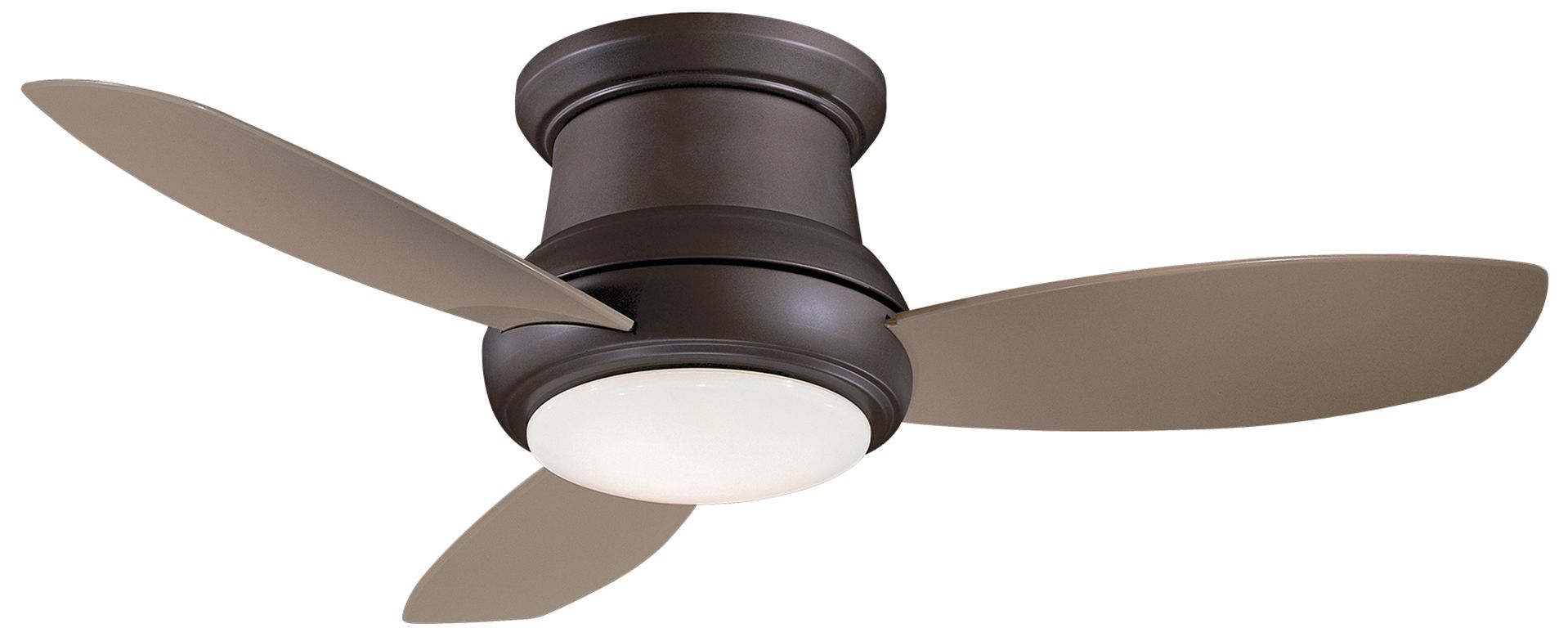 Minka Aire Concept II 44-in LED Oil Rubbed Bronze Flush Mount Ceiling Fan