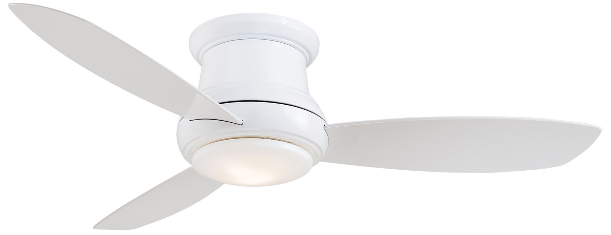 Image 2 Minka Aire Concept II 44-inch LED White Flush Mount Ceiling Fan