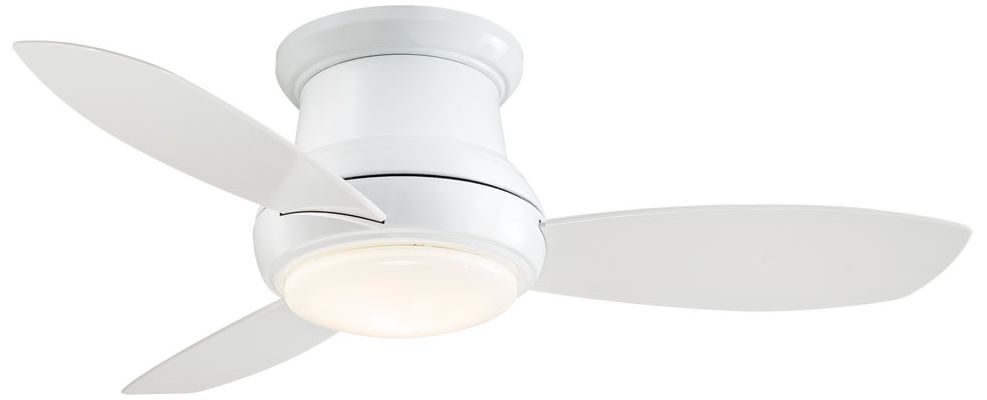 Image 5 Minka Aire Concept II 44-inch LED White Flush Mount Ceiling Fan more views