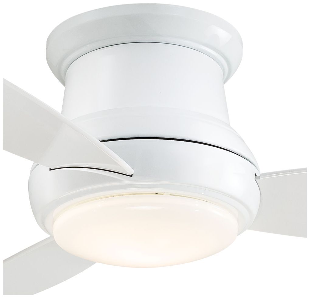 Image 7 Minka Aire Concept II 44-inch LED White Flush Mount Ceiling Fan more views