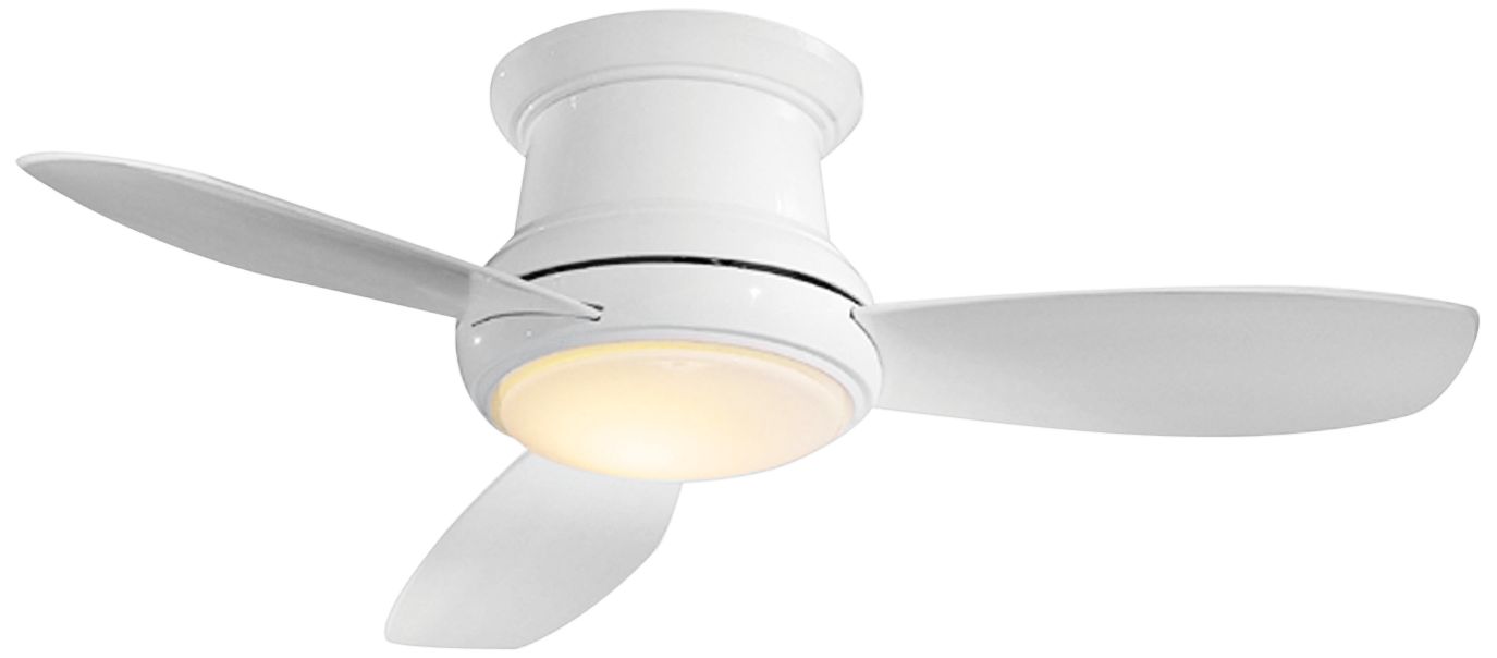 Minka Aire Concept II 52-inch LED White Flush Mount Ceiling Fan