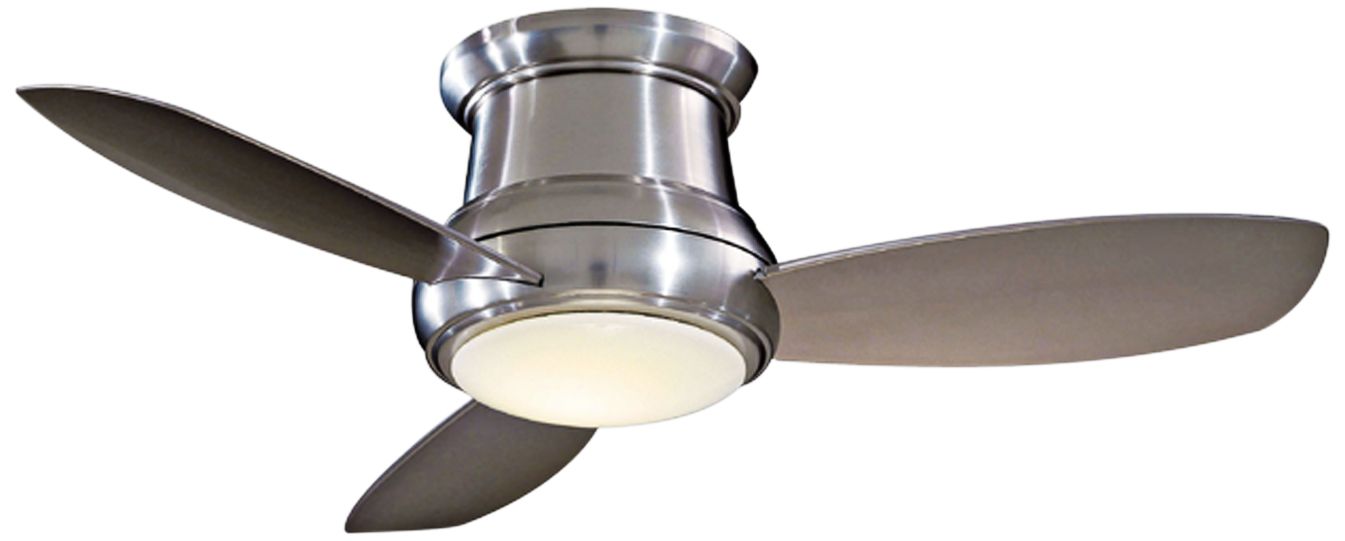 Image 2 Minka Aire Concept II 52" LED Flush Brushed Nickel Mount Ceiling Fan