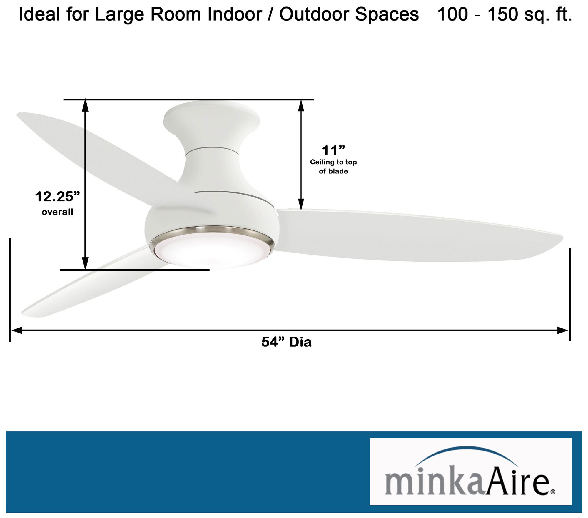 Image 6 Minka Aire Concept III 54-inch LED White Smart Ceiling Fan more views