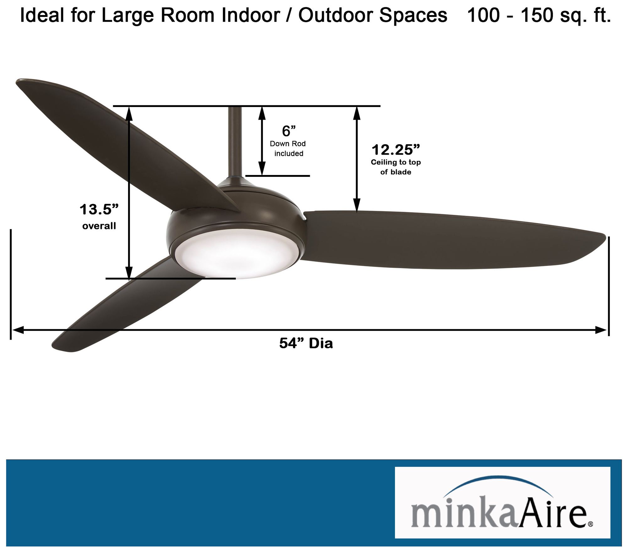 Image 6 Minka Aire Concept IV 54-inch LED Smart Oil Rubbed Bronze Fan more views