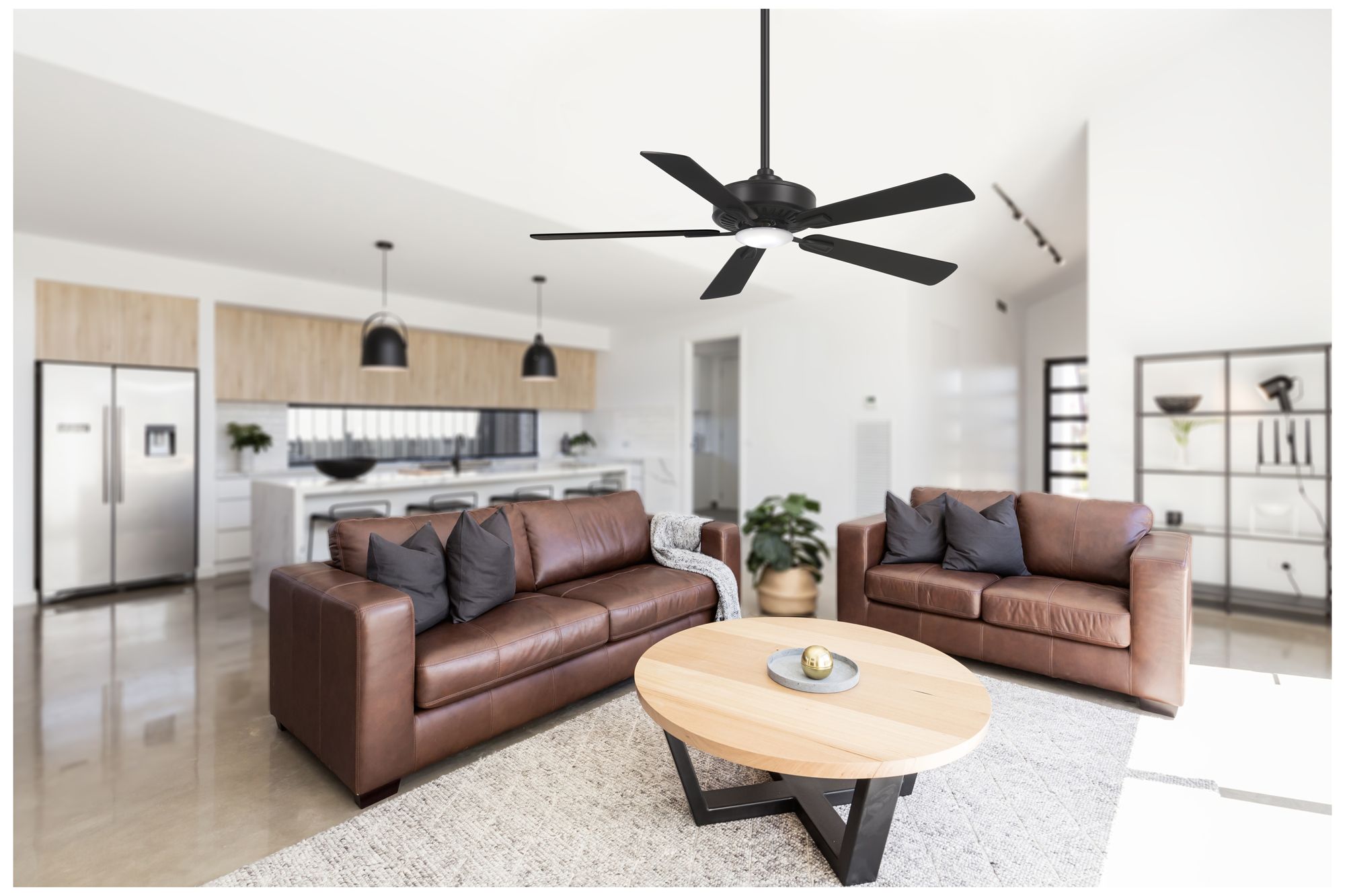 Image 6 Minka Aire Contractor 52-inch LED Coal Black Ceiling Fan more views