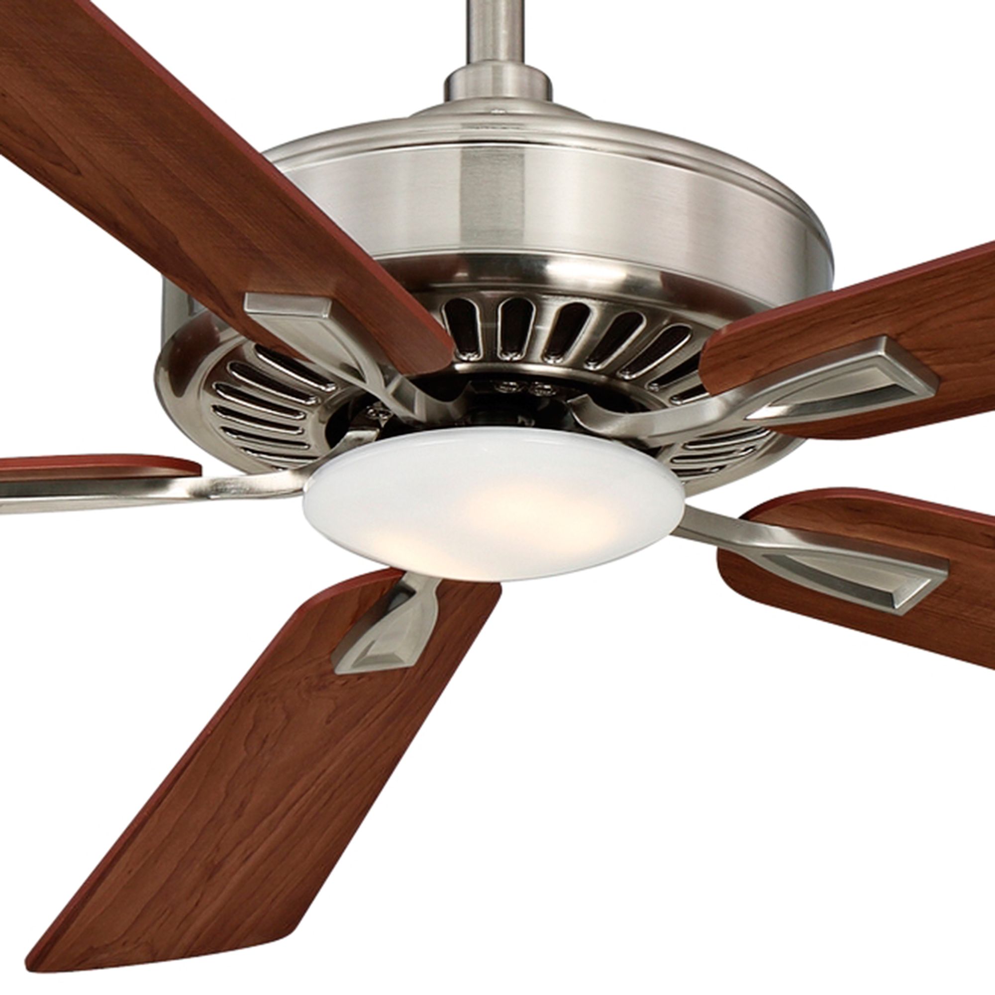 Image 3 Minka Aire Contractor LED 52-inch Nickel and Dark Walnut Ceiling Fan more views