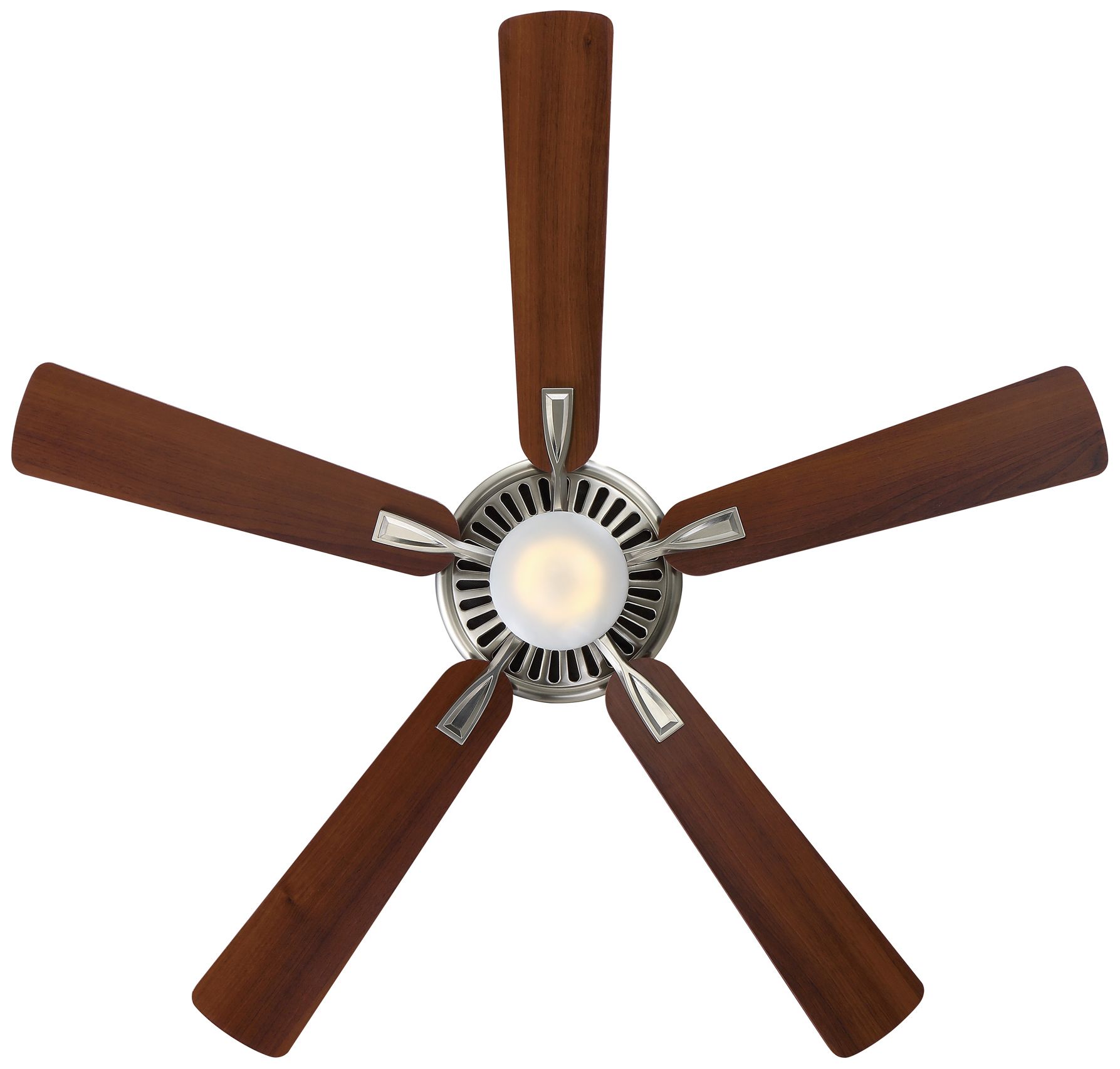 Image 5 Minka Aire Contractor LED 52-inch Nickel and Dark Walnut Ceiling Fan more views