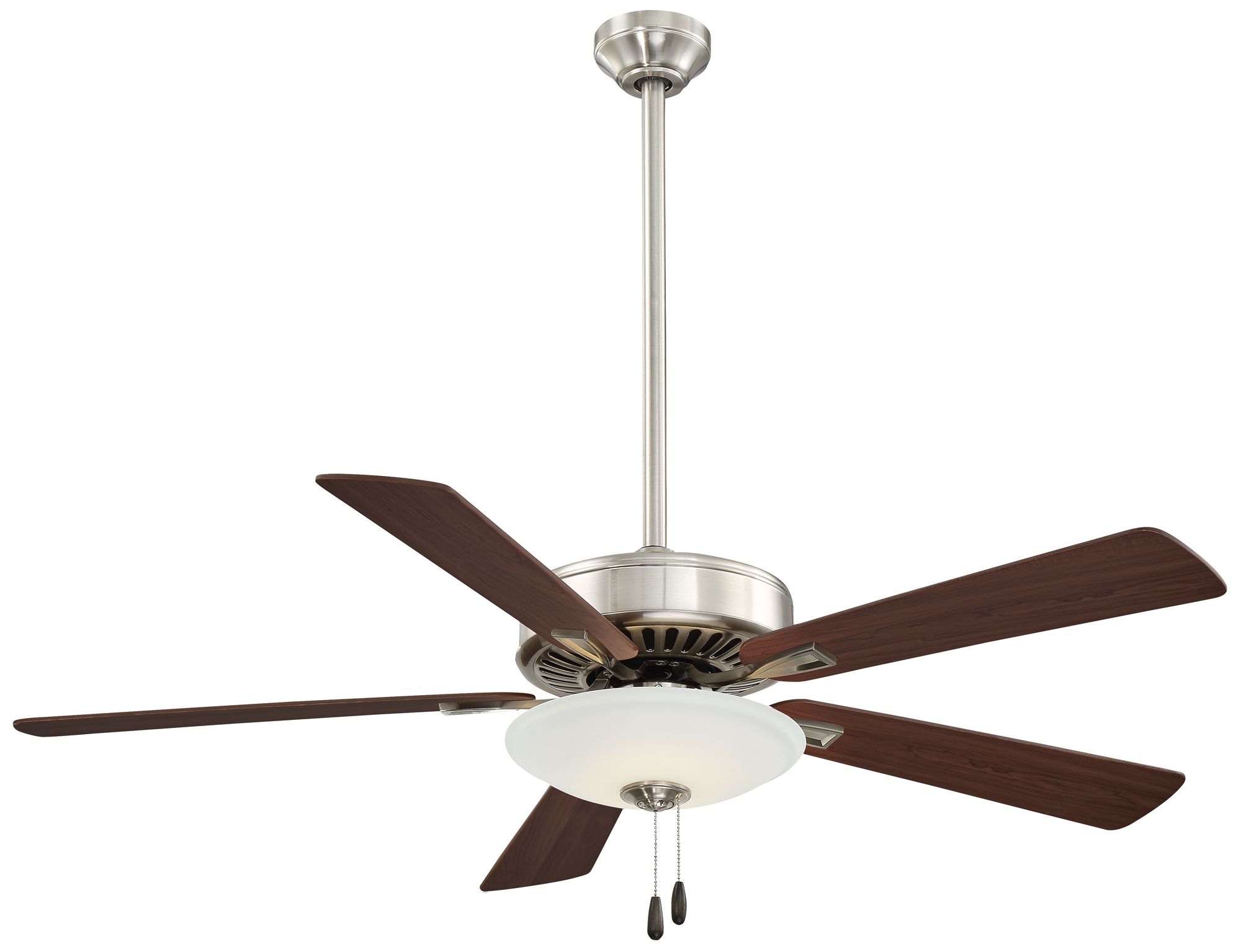 Minka Aire Contractor Uni-Pack 52-inch LED Nickel and Walnut Ceiling Fan