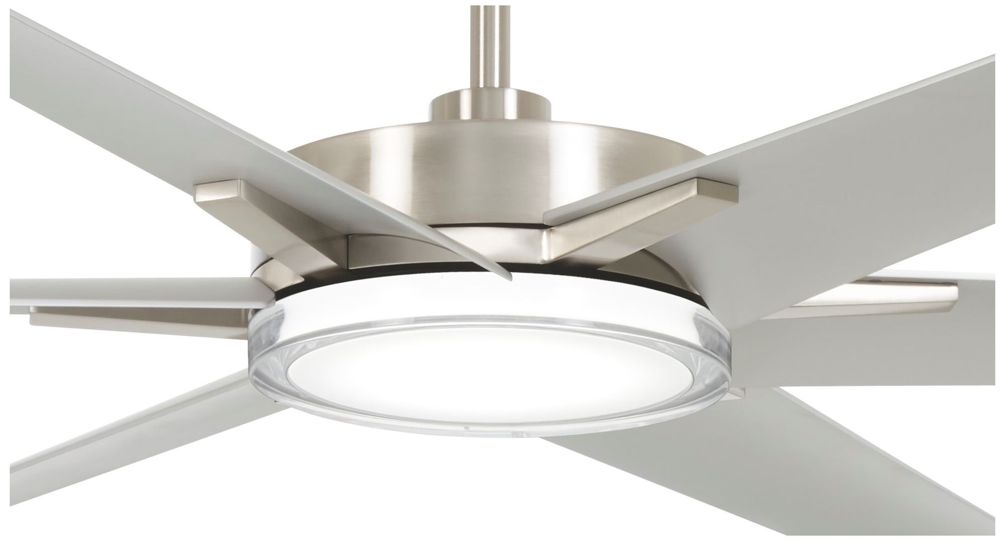 Image 3 Minka-Aire Deco 65-inch CCT LED Brushed Nickel Wet Outdoor Ceiling Fan more views