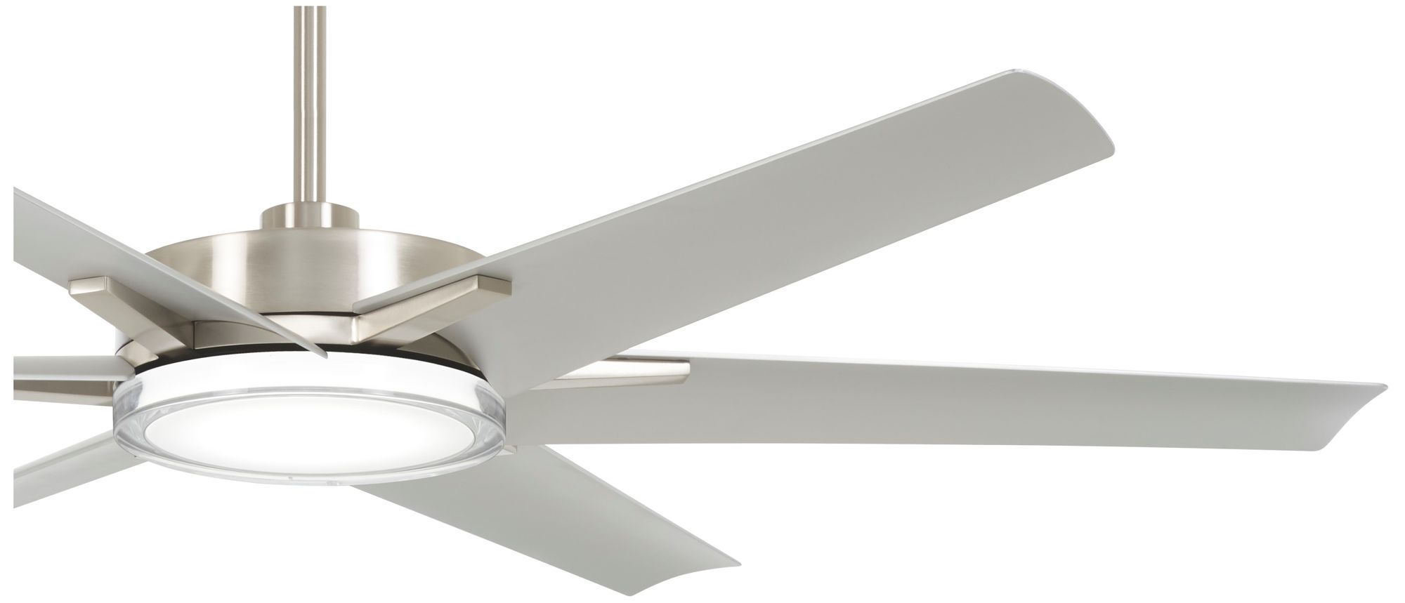 Image 4 Minka-Aire Deco 65-inch CCT LED Brushed Nickel Wet Outdoor Ceiling Fan more views