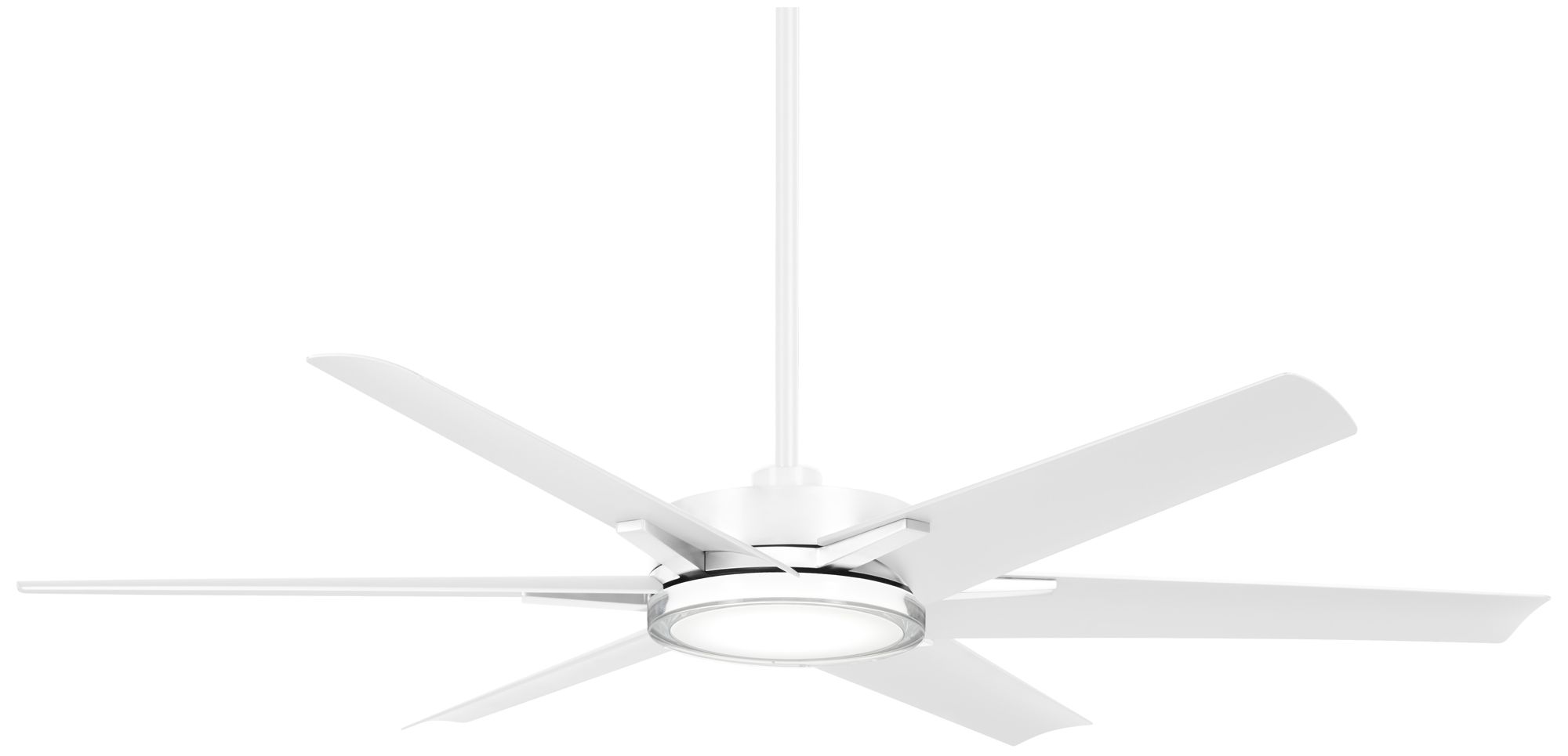 Image 2 Minka-Aire Deco 65-inch CCT LED Flat White Outdoor Ceiling Fan