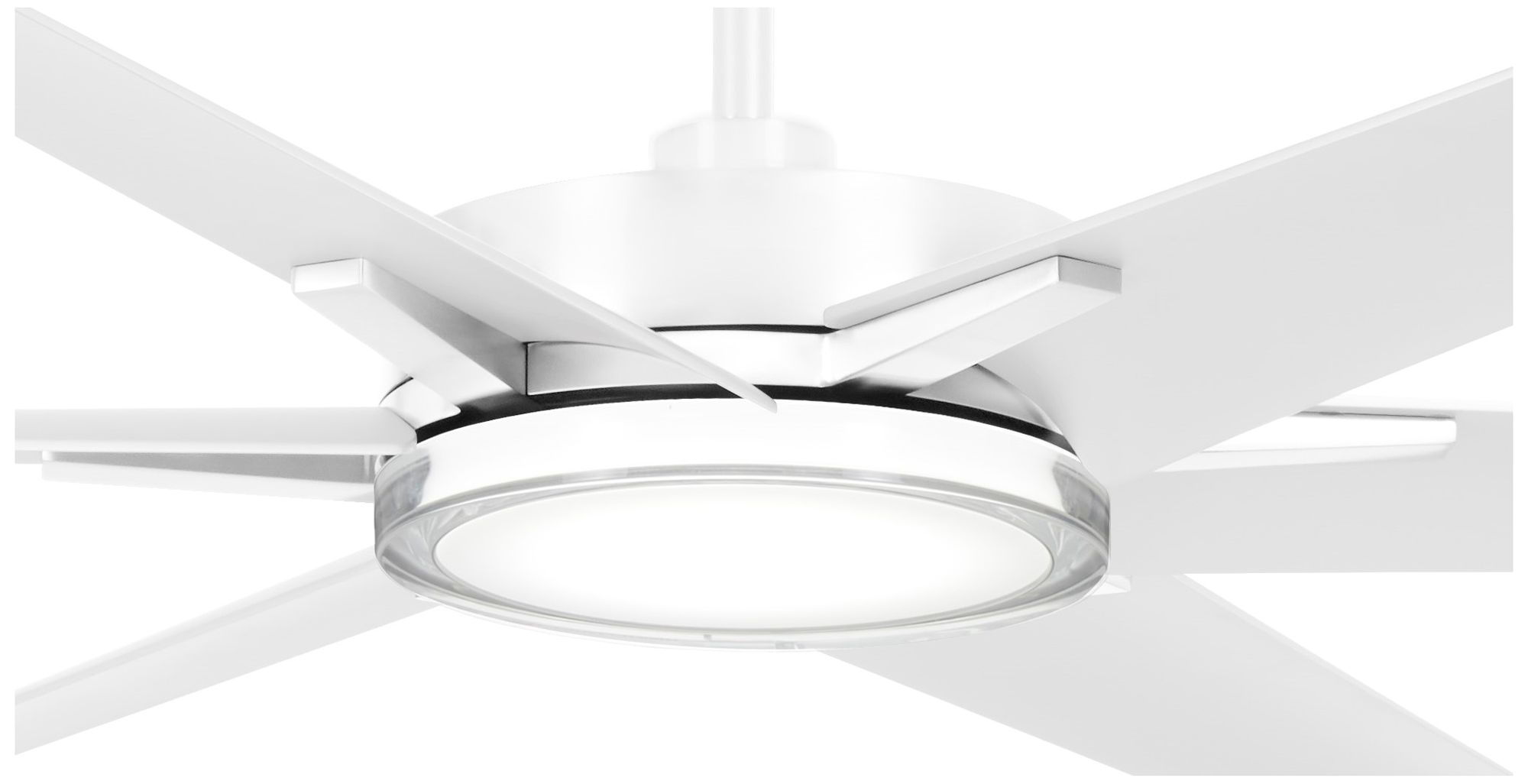 Image 3 Minka-Aire Deco 65-inch CCT LED Flat White Outdoor Ceiling Fan more views