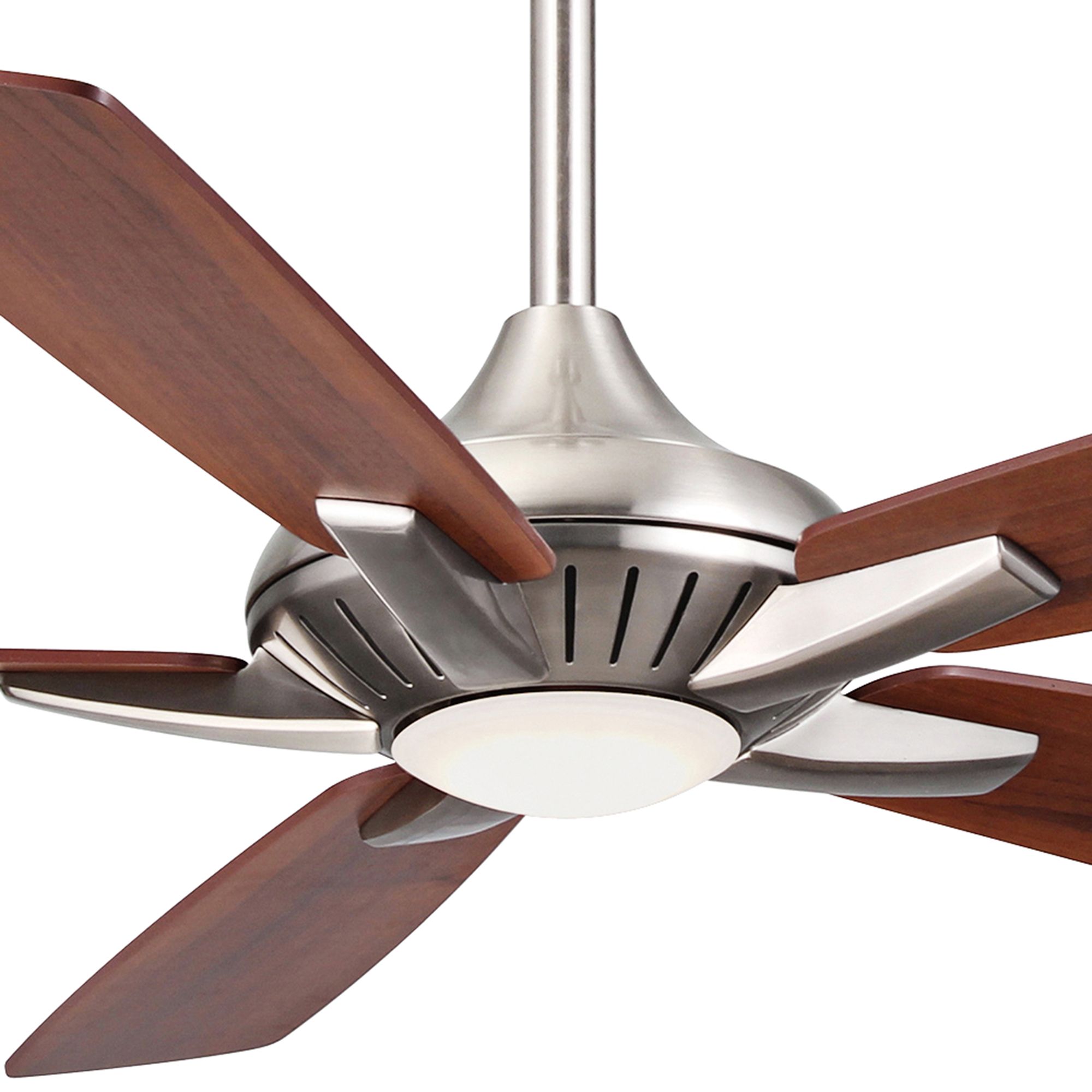Image 3 Minka Aire Dyno 52-in LED Brushed Nickel Indoor Ceiling Fan with Remote more views