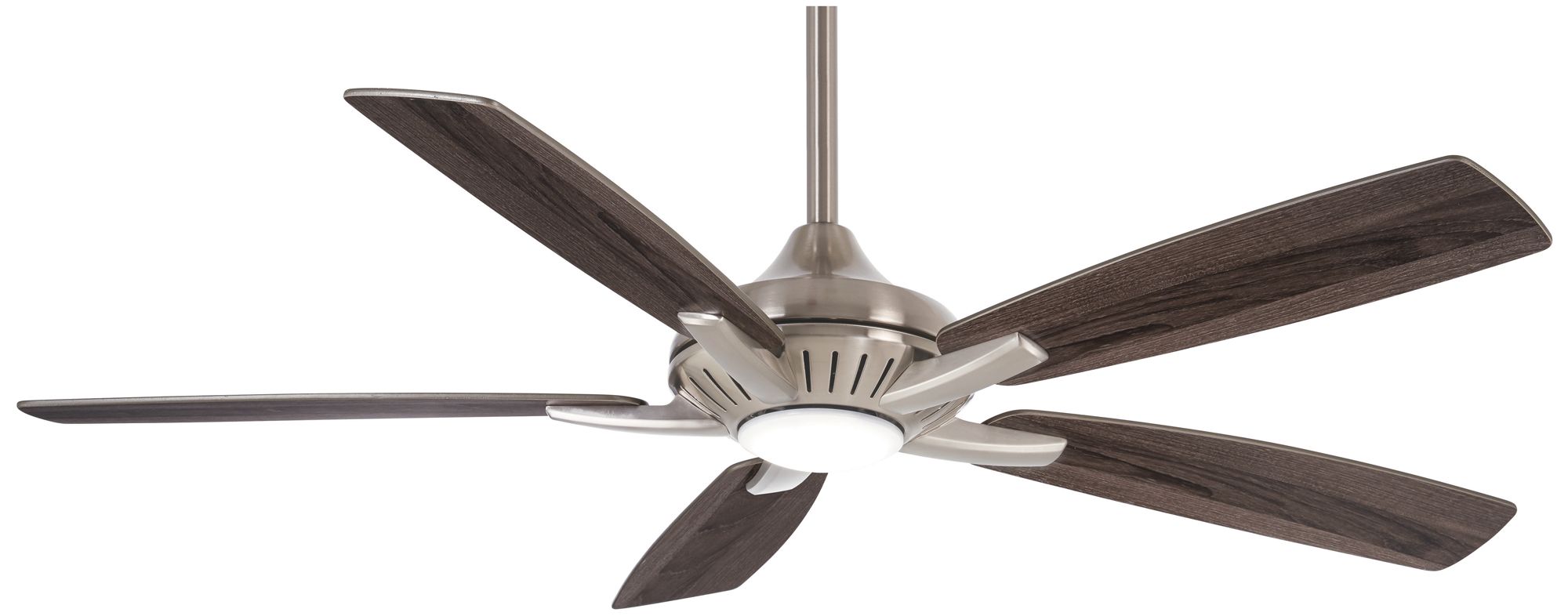 Image 2 Minka Aire Dyno 52-in LED Brushed Nickel Indoor Ceiling Fan with Remote