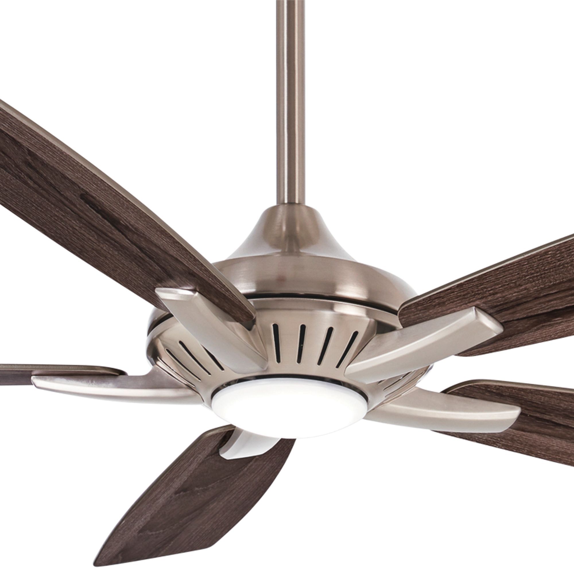 Image 3 Minka Aire Dyno 52-in LED Brushed Nickel Indoor Ceiling Fan with Remote more views