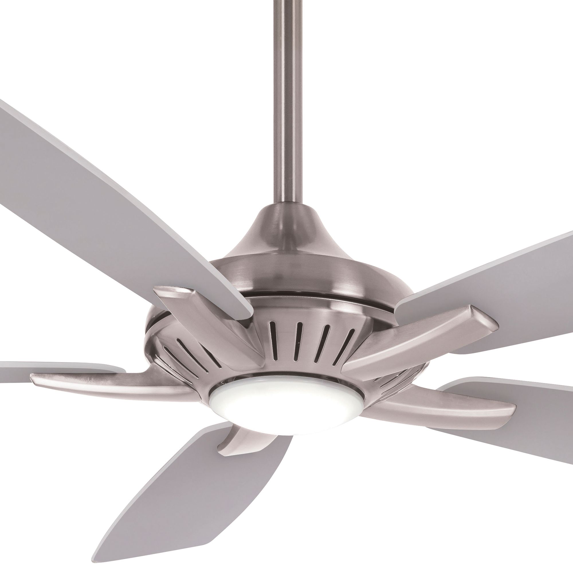 Image 4 Minka Aire Dyno 52-in LED Brushed Nickel Indoor Ceiling Fan with Remote more views