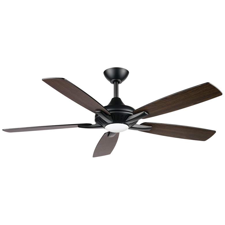 Image 1 Minka-Aire Dyno 52-in LED Coal Black Indoor 5-Blade Ceiling Fan