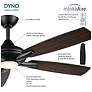 5_Minka-Aire Dyno 52-in LED Coal Black Indoor 5-Blade Ceiling Fan more views