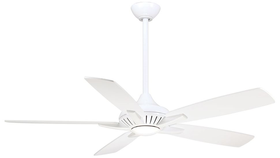 Image 2 Minka Aire Dyno 52-in LED White Indoor Ceiling Fan with Remote