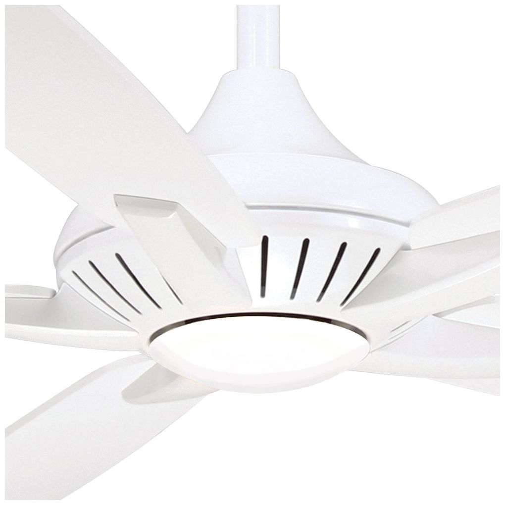Image 3 Minka Aire Dyno 52-in LED White Indoor Ceiling Fan with Remote more views