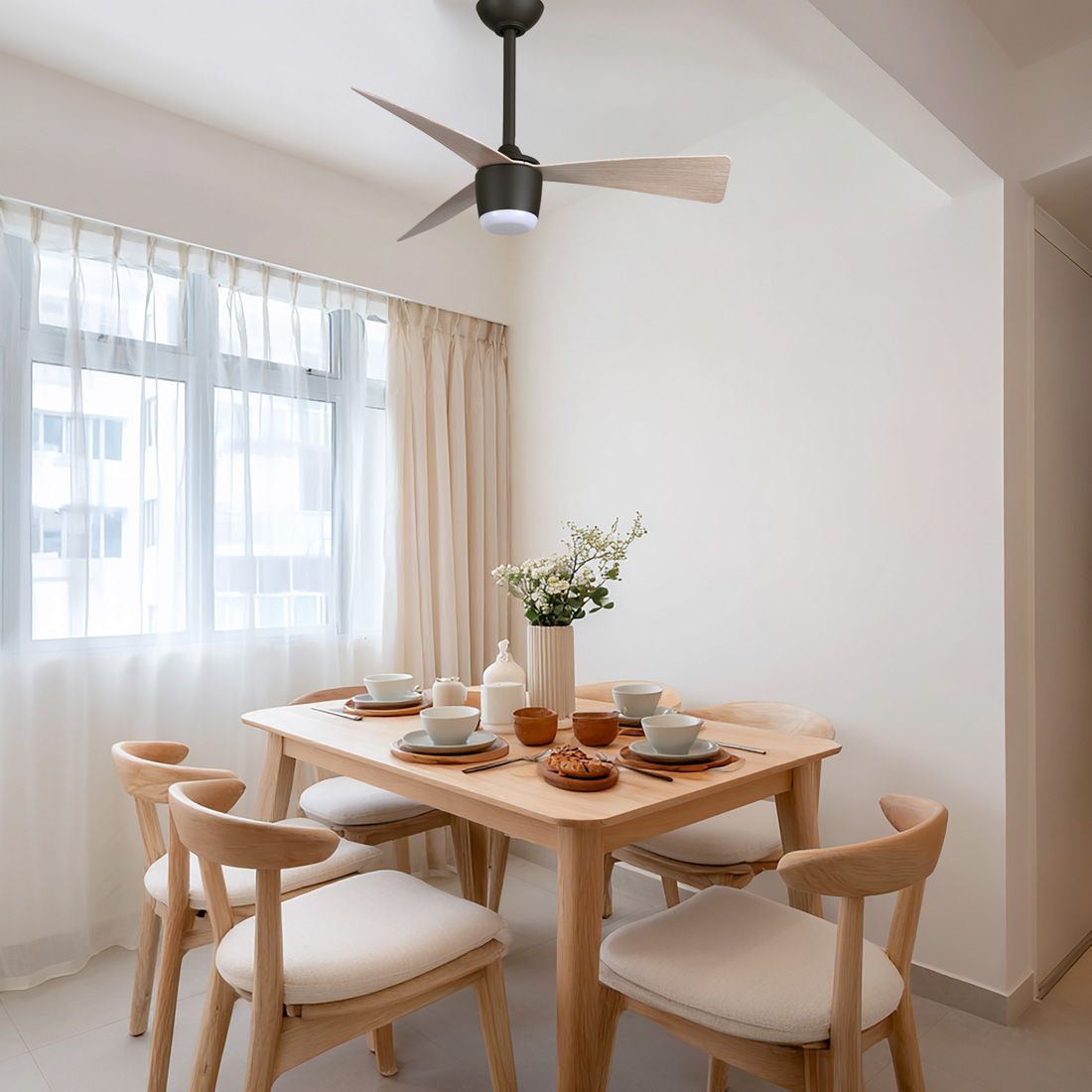 Image 6 Minka-Aire Elavan 36-in LED Dark Bronze Indoor-Outdoor 3-Blade Ceiling Fan more views