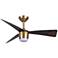Minka-Aire Elavan 36-in LED Legacy Brass Indoor/Outdoor 3-Blade Ceiling Fan