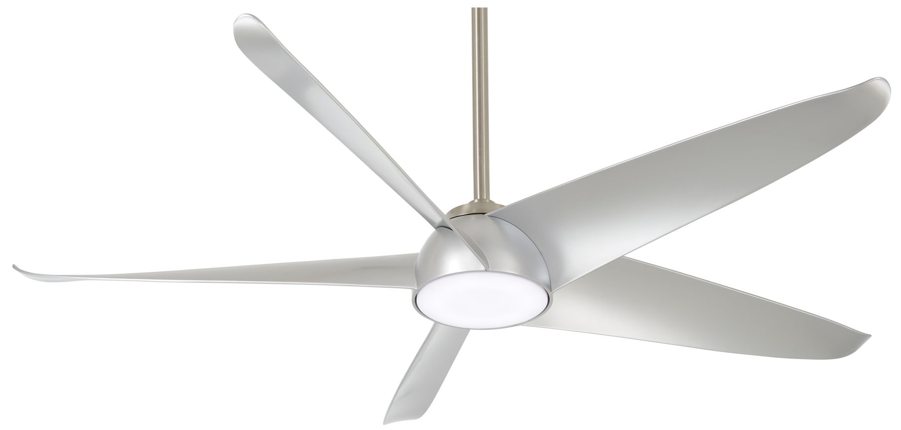 Image 2 Minka Aire Ellipse 60-inch LED Brushed Nickel and Silver Smart Ceiling Fan