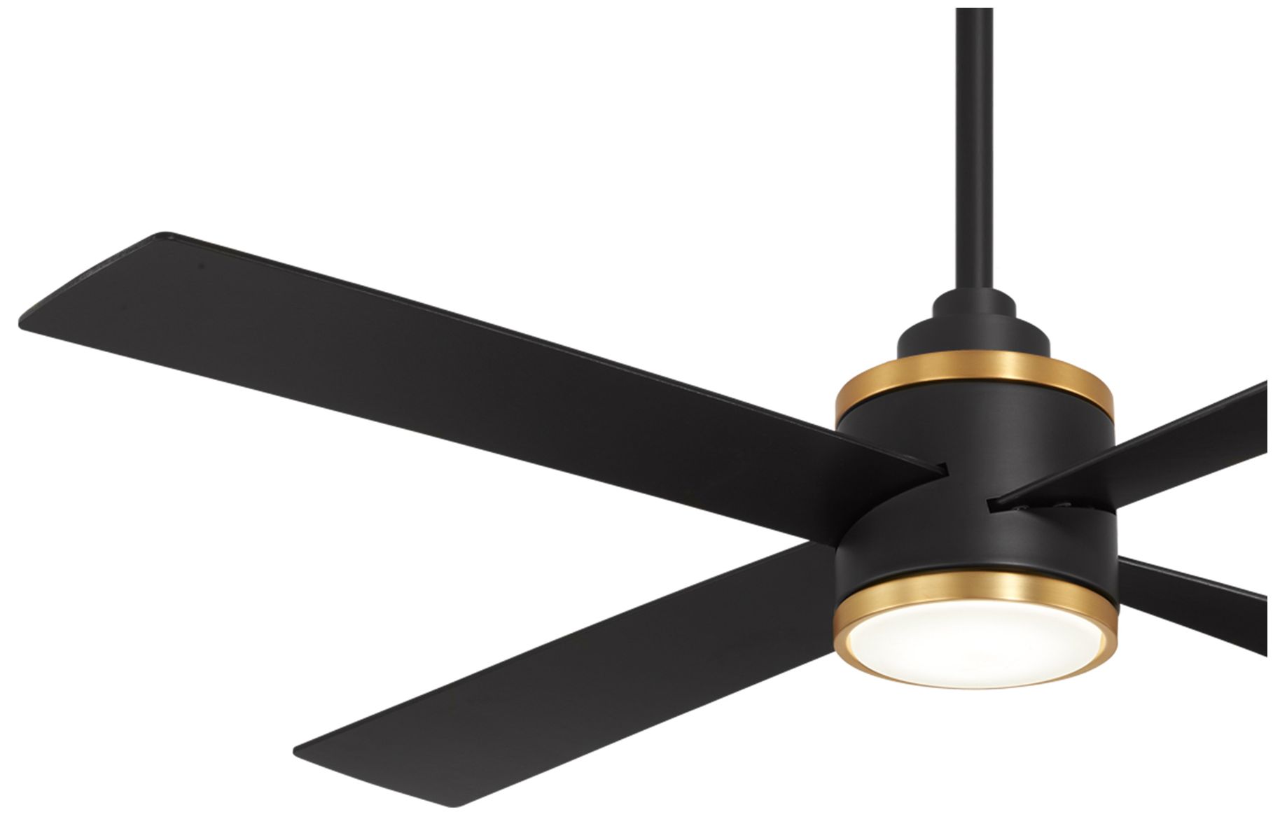 Image 6 Minka Aire Falco 54-inch LED Black and Soft Brass Indoor Ceiling Fan more views