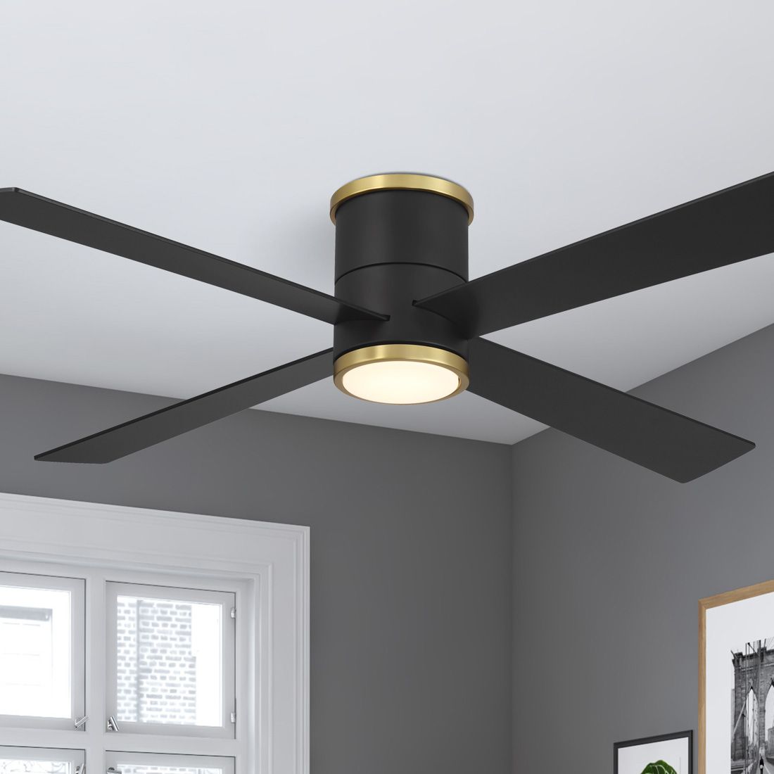 Minka Aire Falco Black Collection