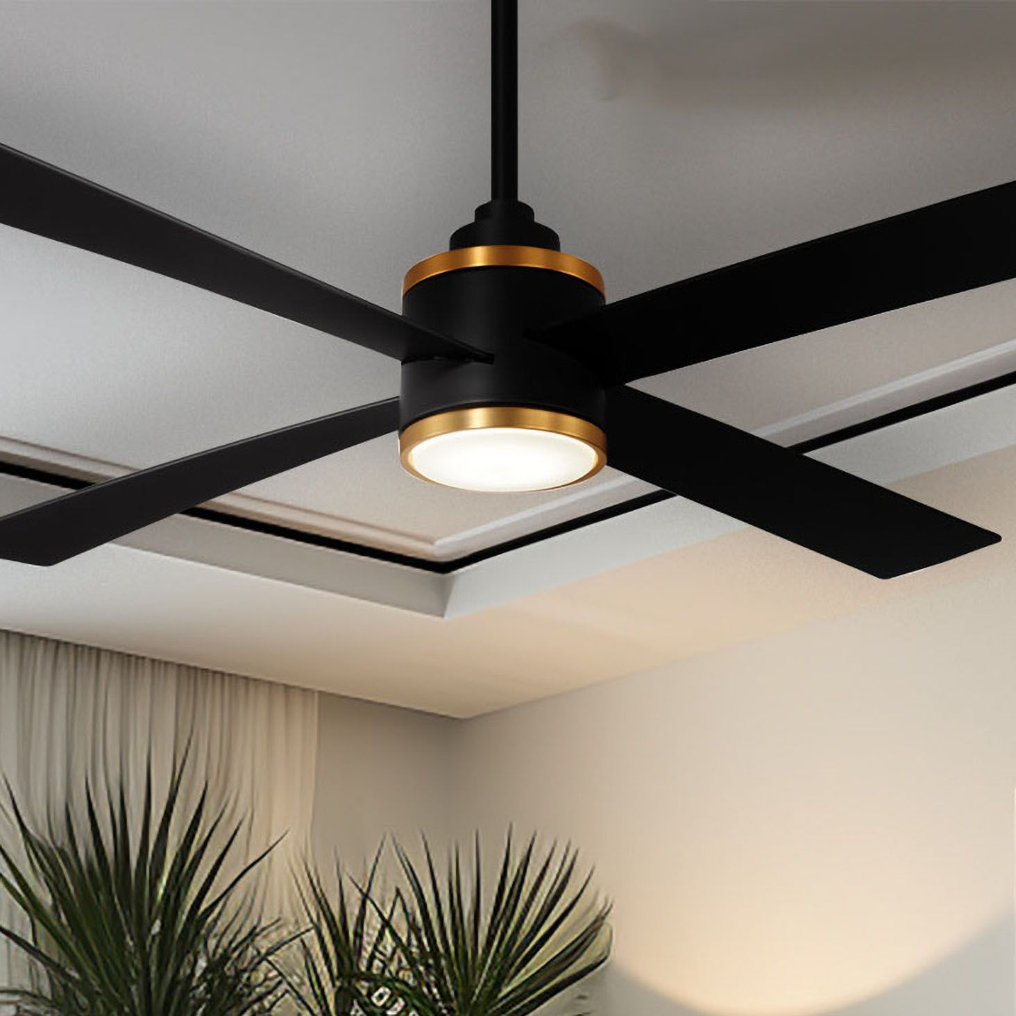 Minka Aire Falco Black Collection