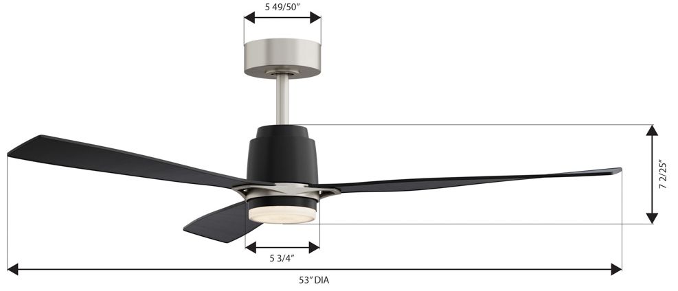 Image 7 Minka Aire Foxden 53-in CCT LED Brushed more views