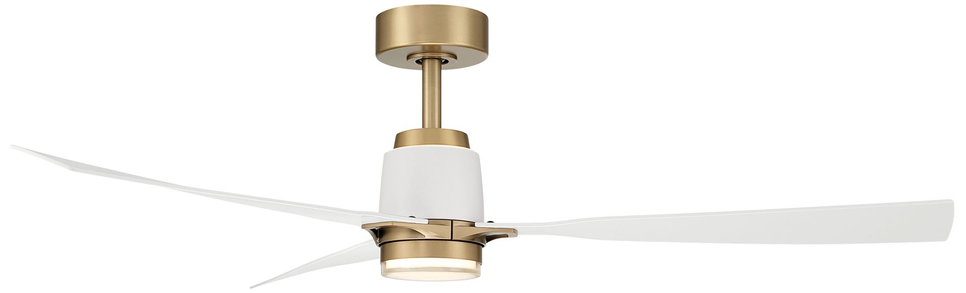 Image 6 Minka Aire Foxden 53-in CCT LED Legacy Brass Indoor 3-Blade Ceiling Fan more views