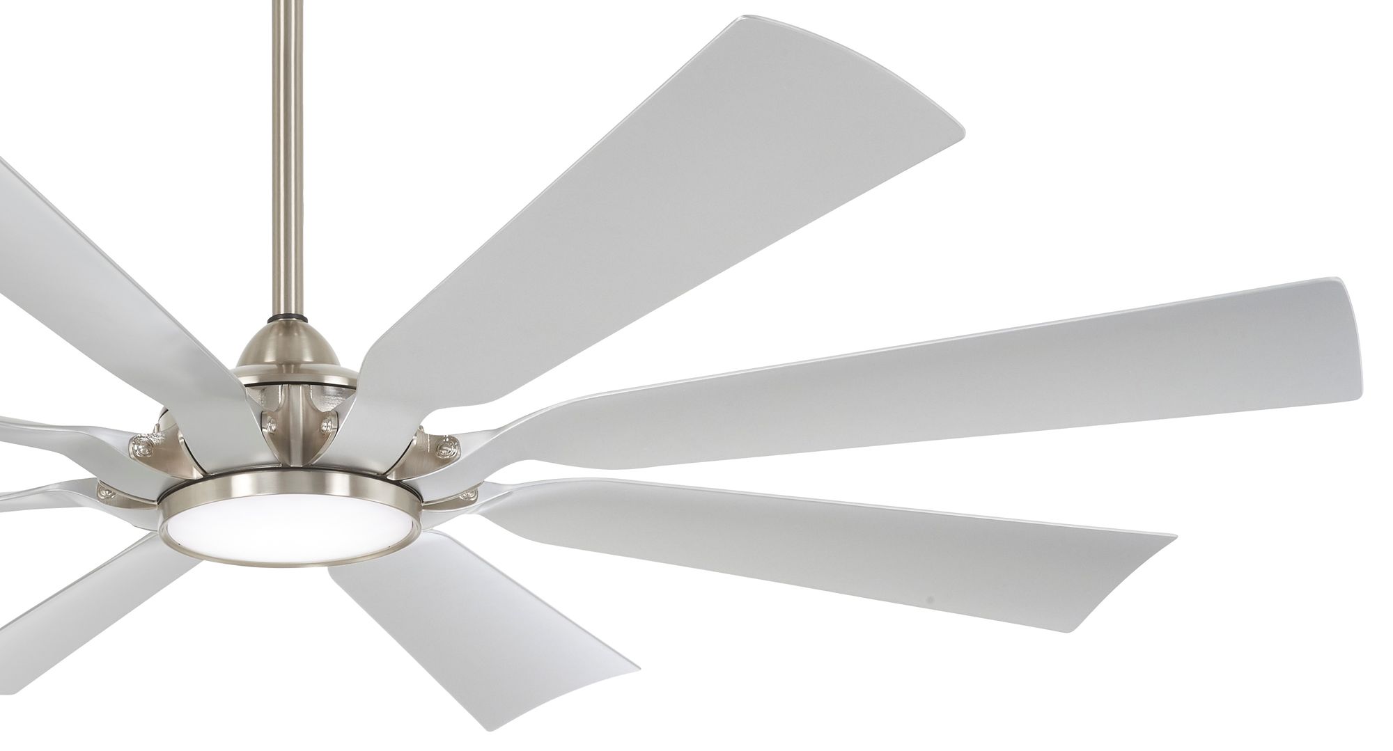 Image 4 Minka-Aire Future 65-inch LED Brushed Nickel Wet Outdoor Ceiling Fan more views